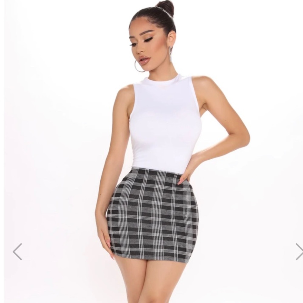 Plaid Fashion Nova Skirt- NWOT